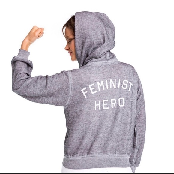 New! Wildfox FEMINIST HERO Regan Zip Hoodie - Picture 1 of 5